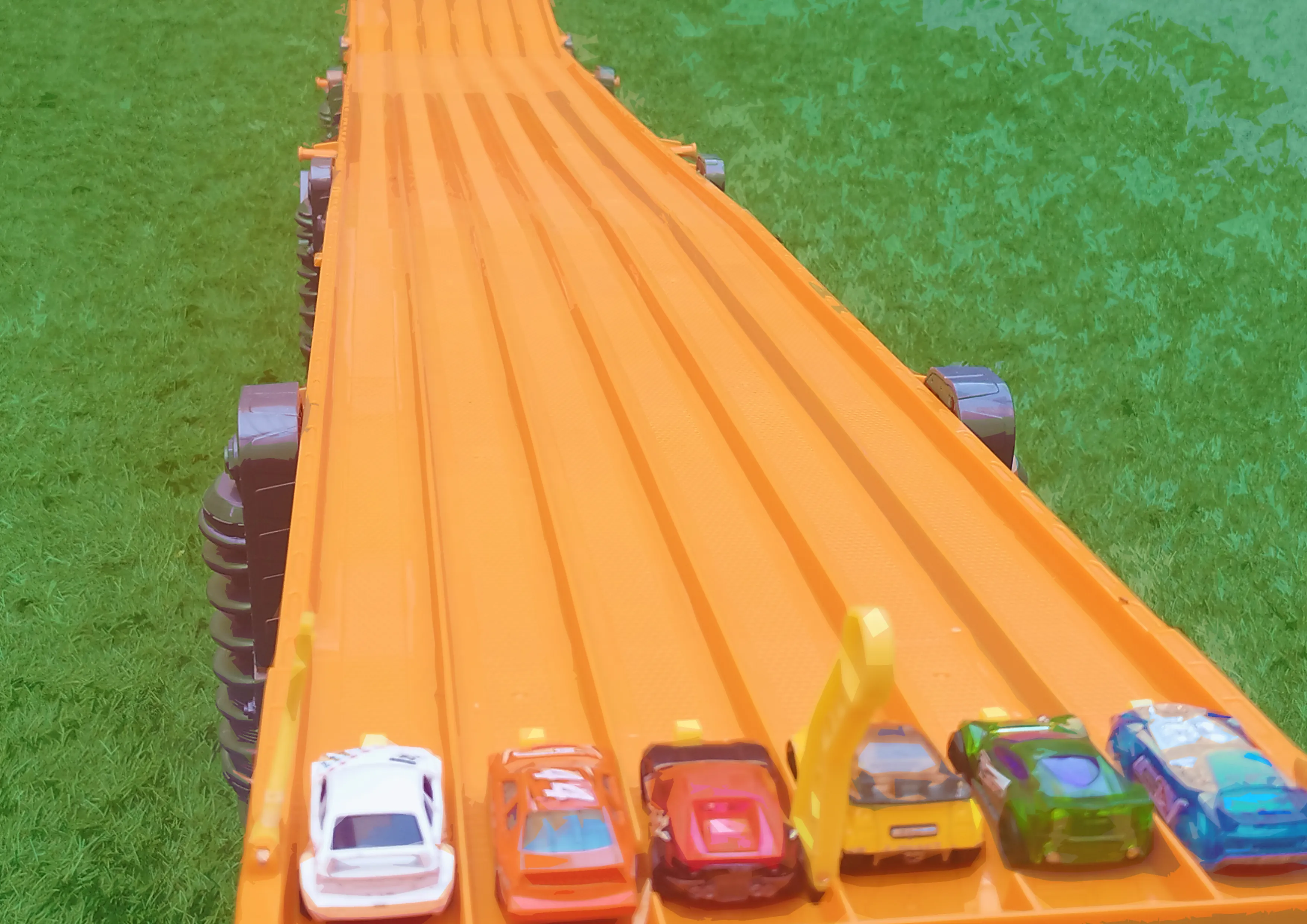 Super Six Lane Raceway car track