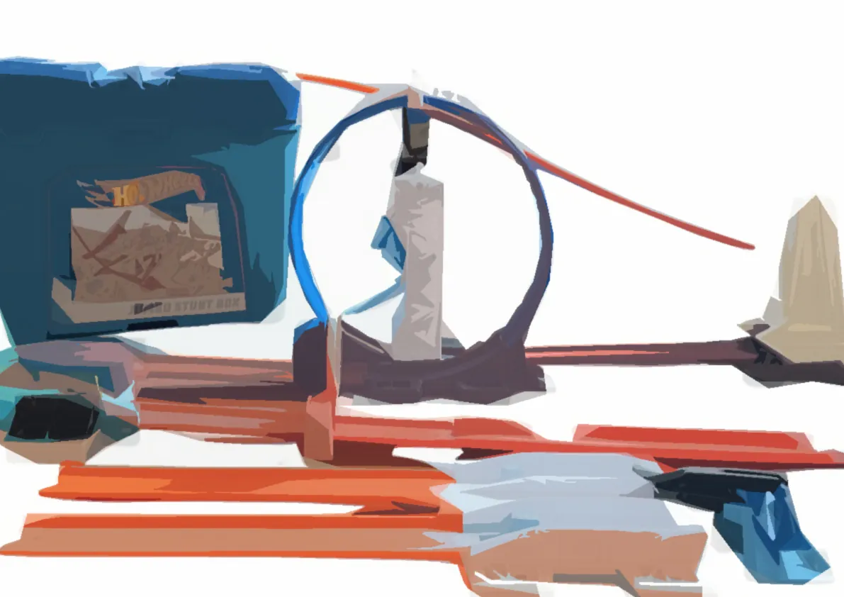 Do it yourself track builder car toy set